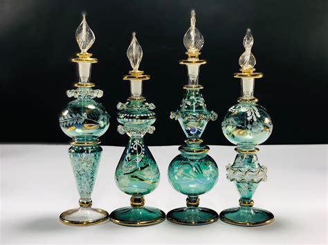 egyptian glass perfume bottles wholesale|blown glass bottles.